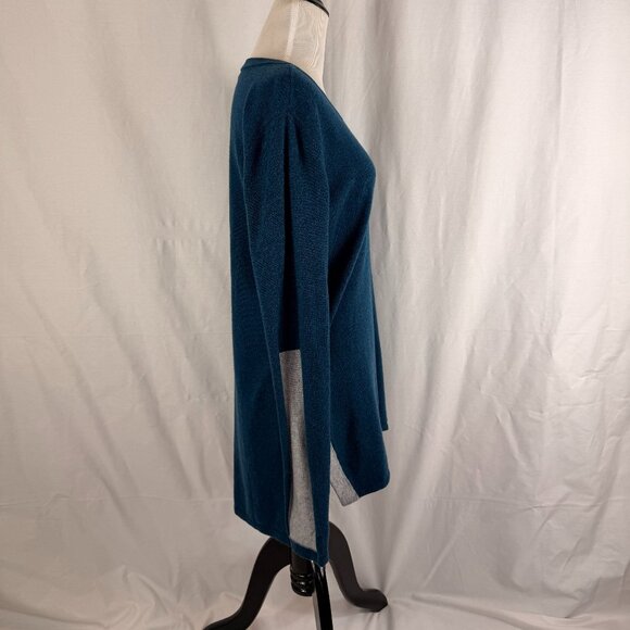 Smartwool Women's Sweater | Teal with Grey Accents | Medium - Picture 2 of 11